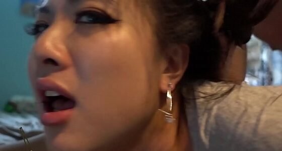 beautiful Chinese Wife MOANING will make you CUM